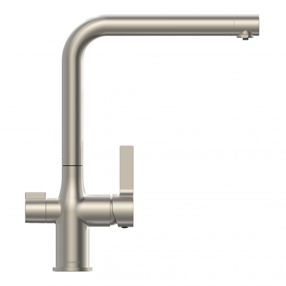 99805 AQUASTAR PRO Drinking water sink mixer, stainless steel look, with filter system