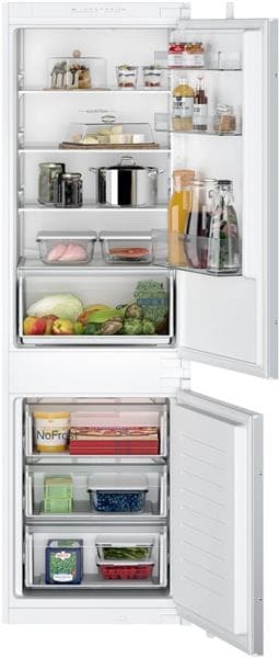Réfrigérateur - intégrable IQ100 combi-bottom - 177,5cm NoFrost, classe E, 35dB, freshBox, Led displ
