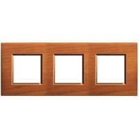 LivingLight - plaque rectangulaire 3 x 2 modules 71mm Cerisier américain