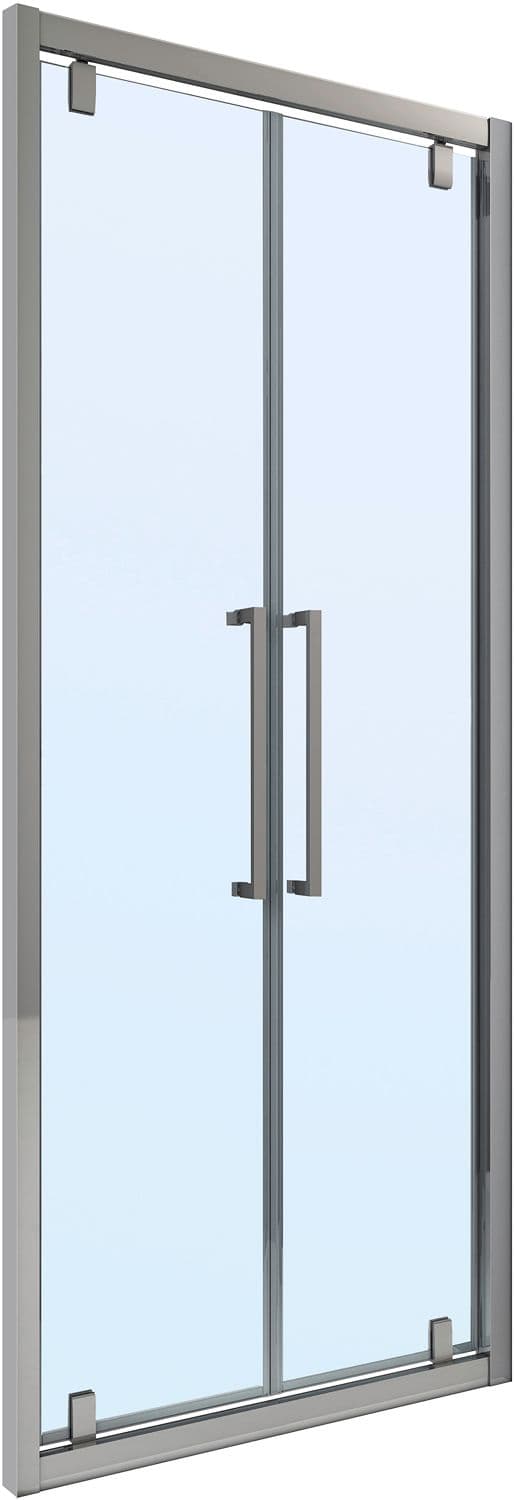 2-PANNEAUX PORTE PIVOTANTE URBAN DESCO COLLECTION 86-89 H200 CLAIRE-CHROME