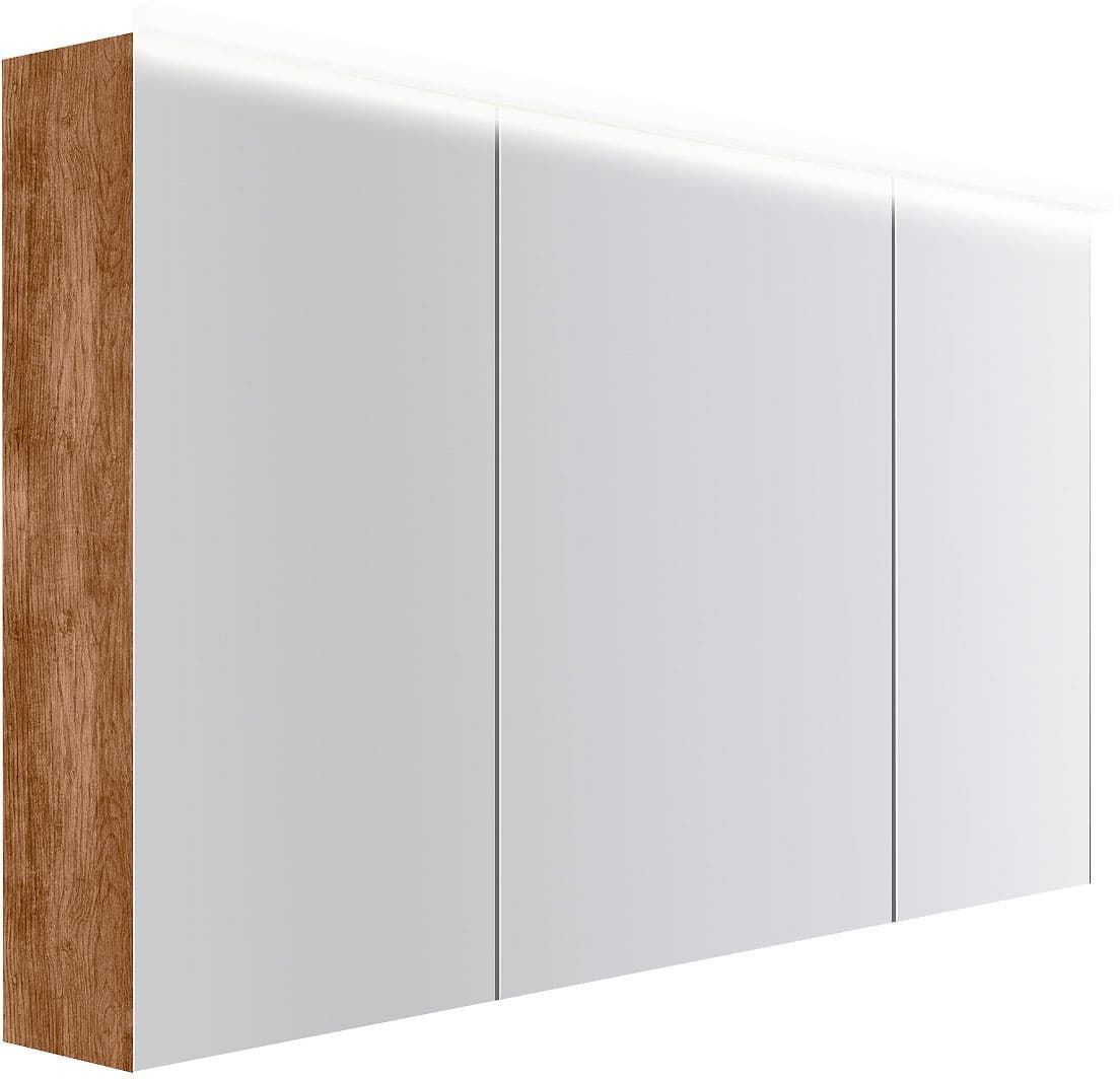 ARMOIRE TOILETTE COFFEE 3 PORTES 1400MM 4250K TECTONA DECOR CANNELLE