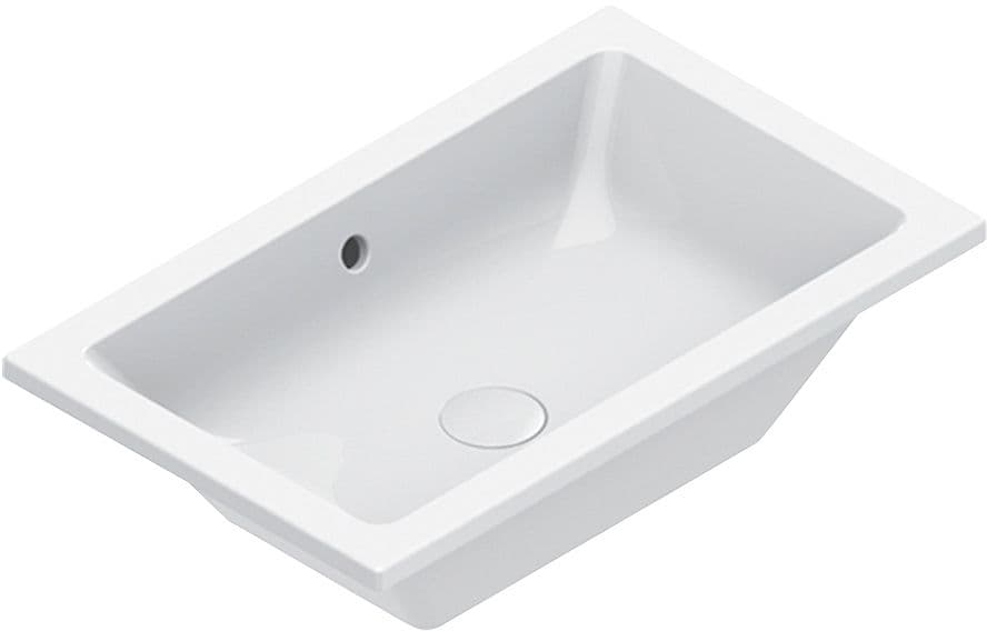 VASQUE A ENCASTRE/SOUS ENCASTRE ZERO CATALANO CATAGLAZE+ 60X37CM BLANC