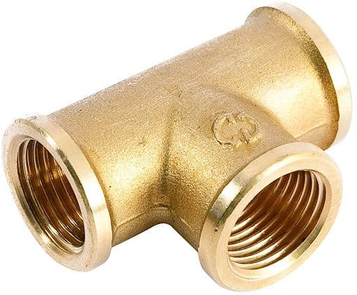 T FILETE LAITON 3/8"FFF