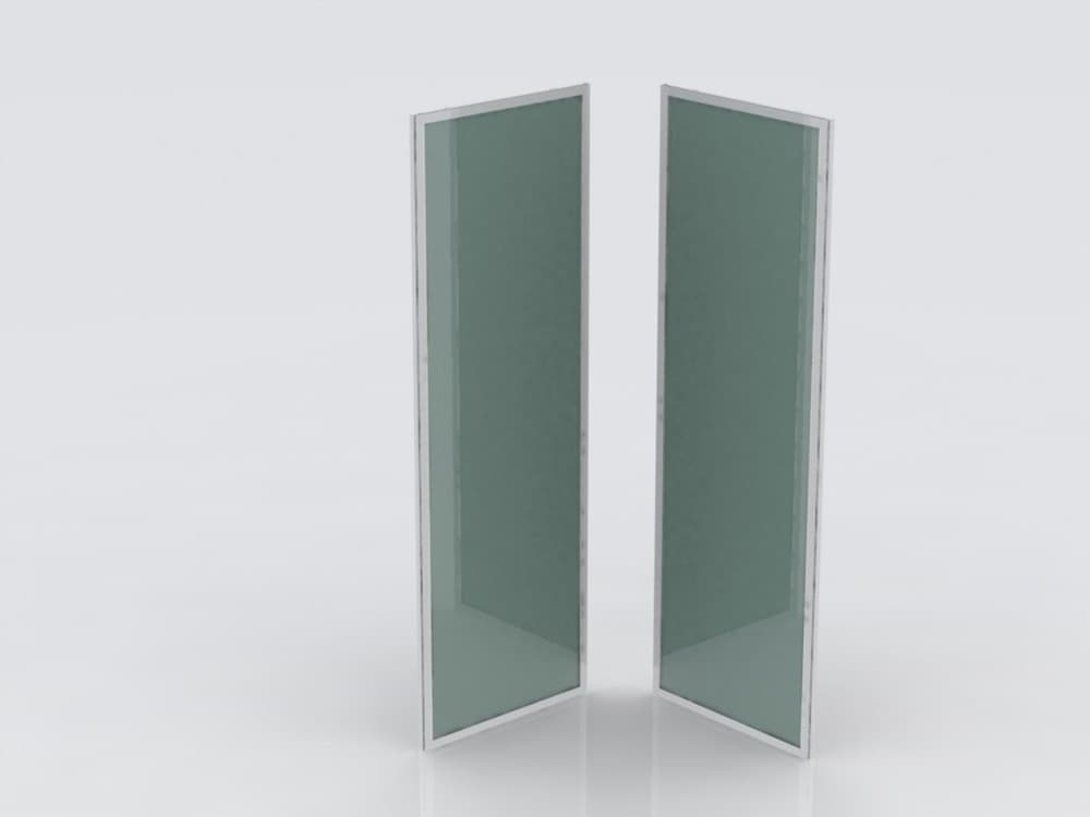 Isifix Arona parois de fonds en verre de sécurité 4mm profiles en aluminium