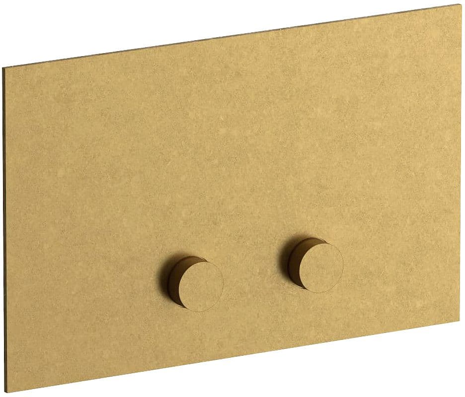 PLAQUE DE COMMANDE 2-TOUCHES POUR GEBERIT SIGMA8 SIGMA12 ICONA CLASSIC FANTINI PURE BRASS PVD