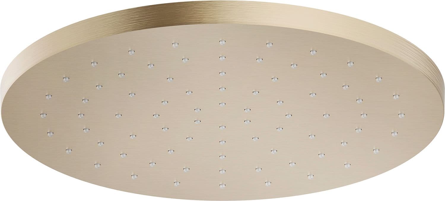 DOUCHE DE TETE UNIVERSEL NOBILI 250MM SANS BRAS MIELE BROSSÉ