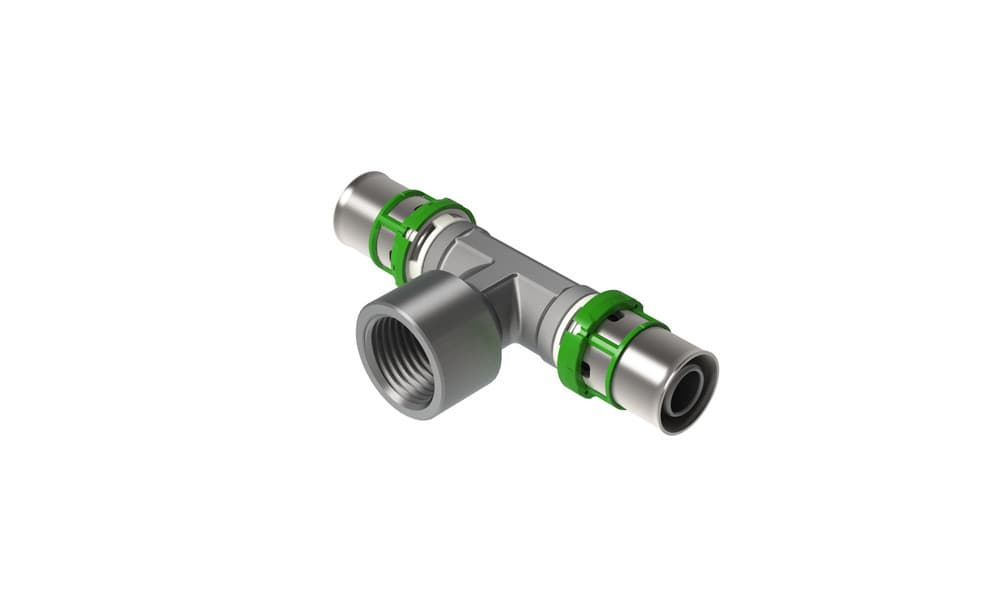 Comap Skinpress Té tube multicouche Multiskin raccord 2 x D F 32-1/2"F 32