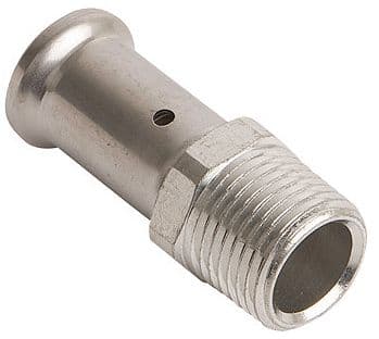 RACCORD A SERTIR 26MM-3/4"M LAITON HENCO