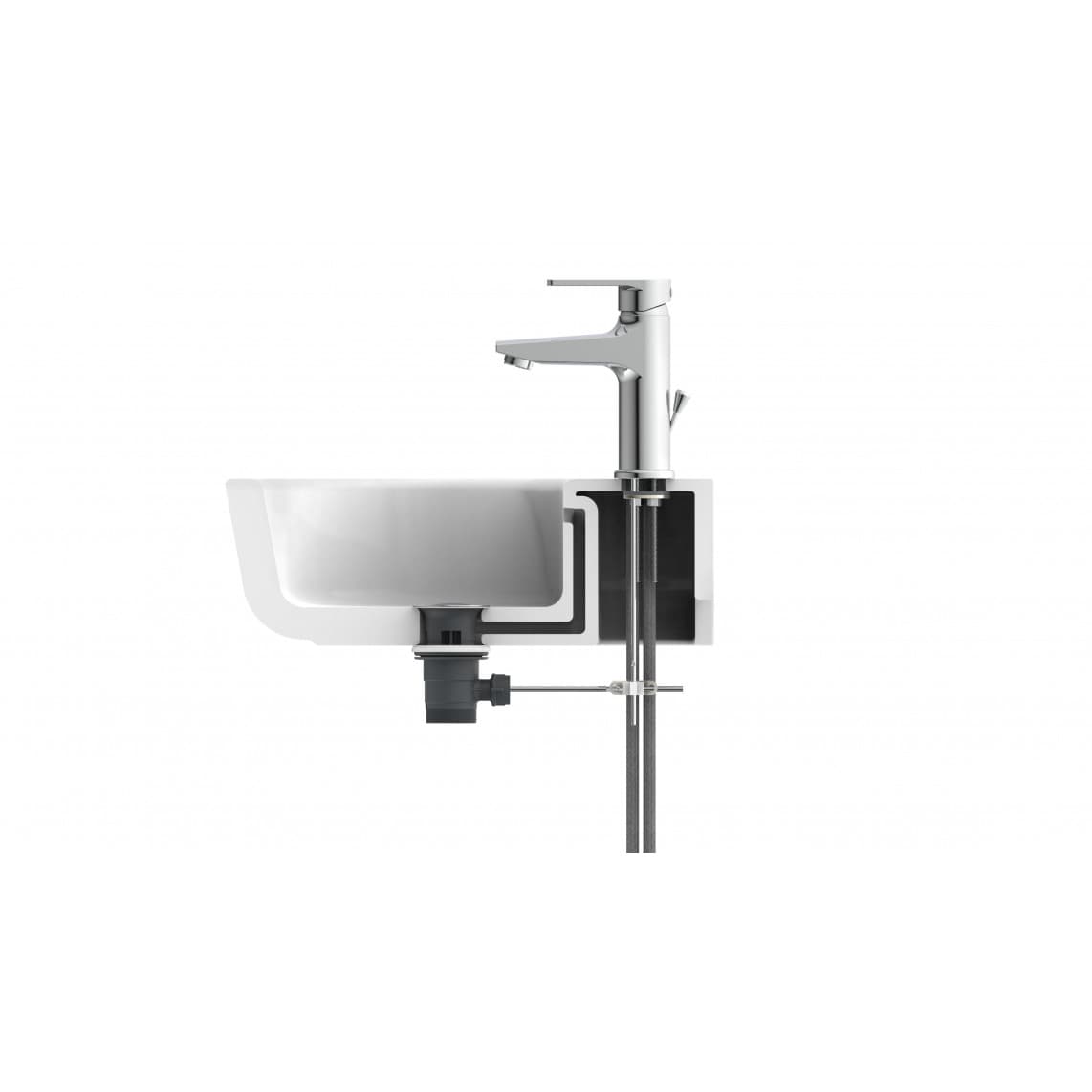32210 DERBY Wastafelkraan, chroom