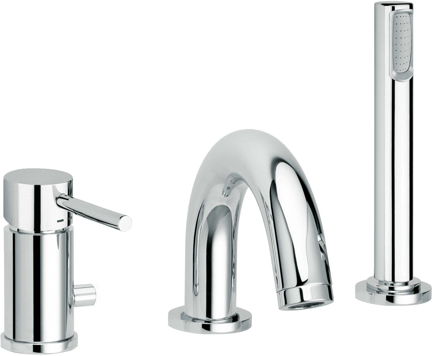 MITIGEUR 3-TROUS MONTAGE SUR GORGE NORDICA CHROME COMPLET BY PAFFONI