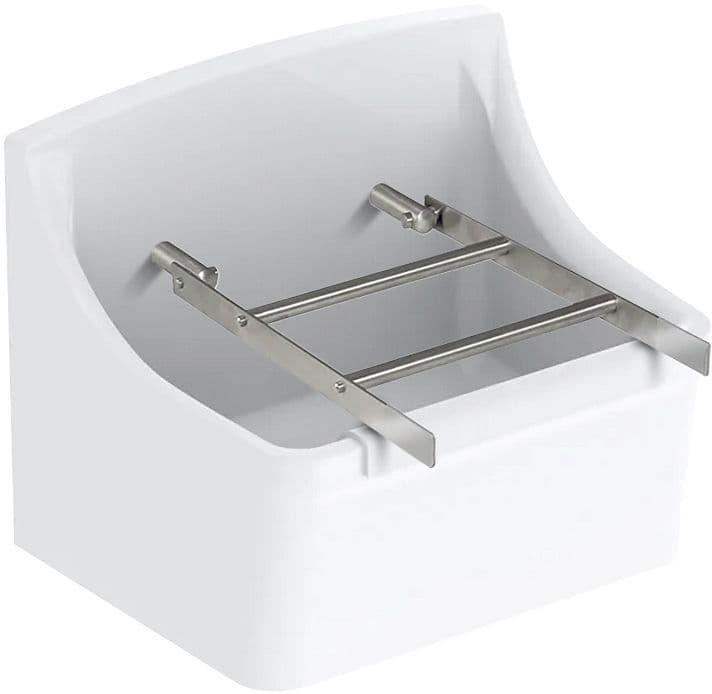 VIDOIR+BUTEE NORMA GEBERIT 450X350MM AVEC TROUS SANS TROP-PLEIN BLANC