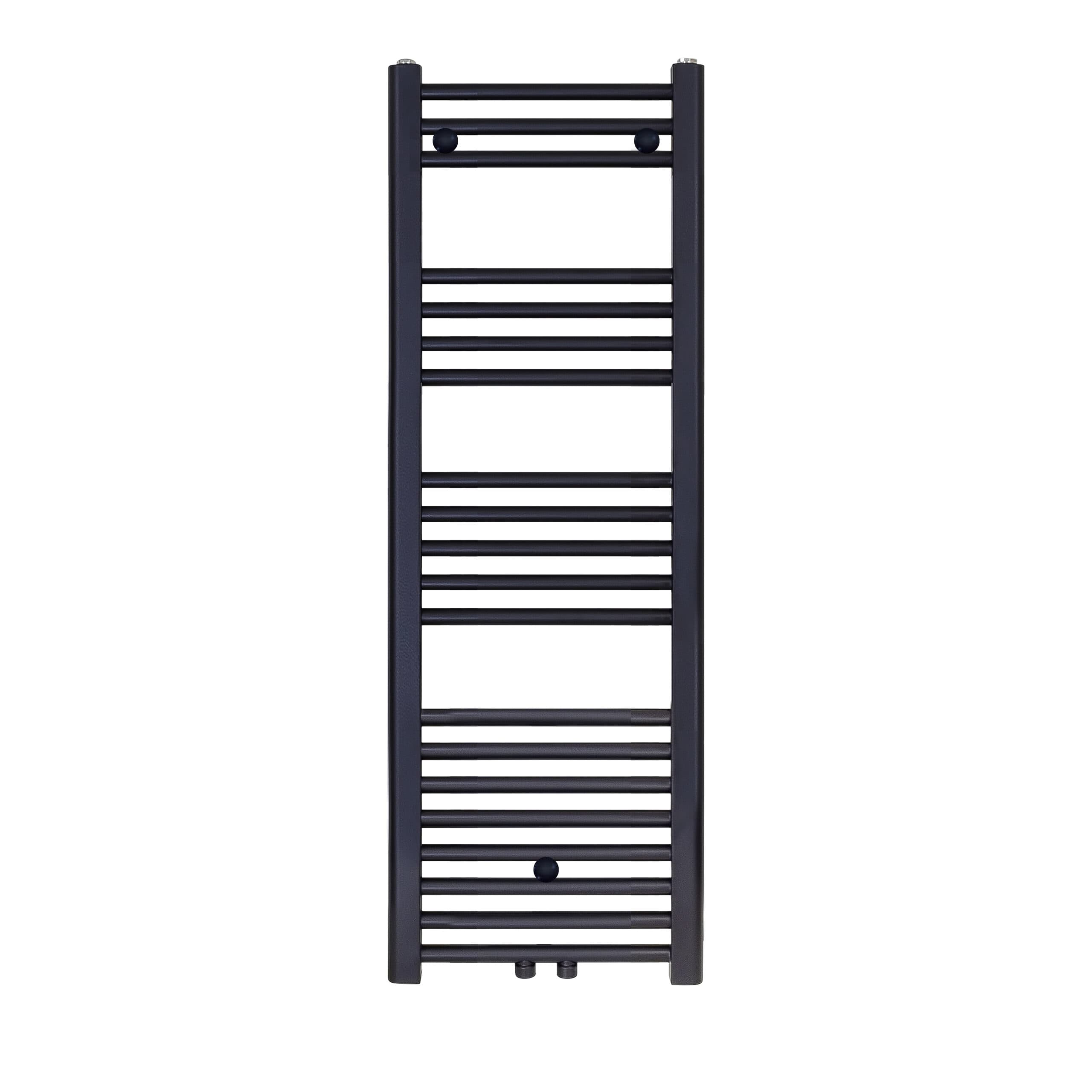 BELRAD SÈCHE-SERVIETTES - RACCORDEMENT GAUCHE-DROITE/CENTRAL - 458 WATT - 1200X400CM - NOIR MAT