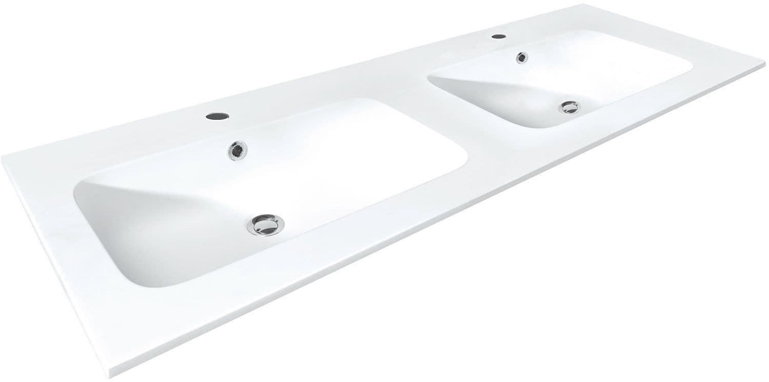TABLET 34 DETREMMERIE 120CM 2 TROUS ROBINETS SOLID