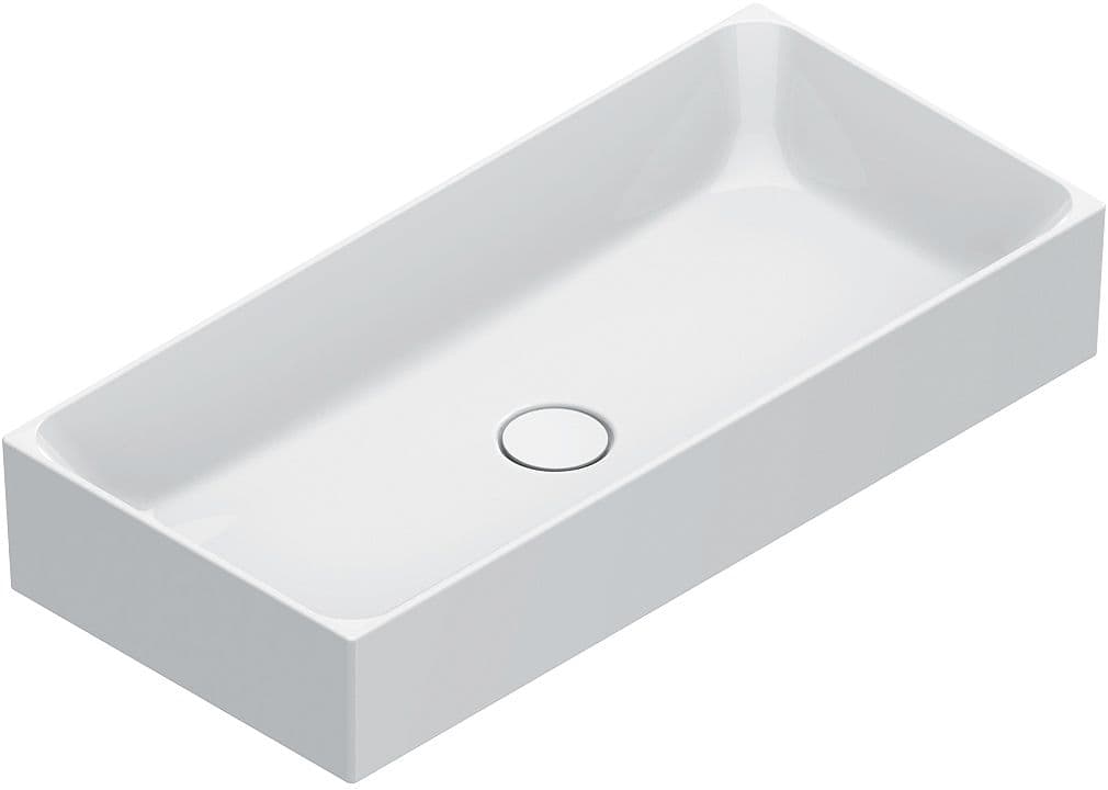 VASQUE A POSER PREMIUM CATALANO CATAGLAZE+ 75X35 H13 SANS TROP-PLEIN BLANC