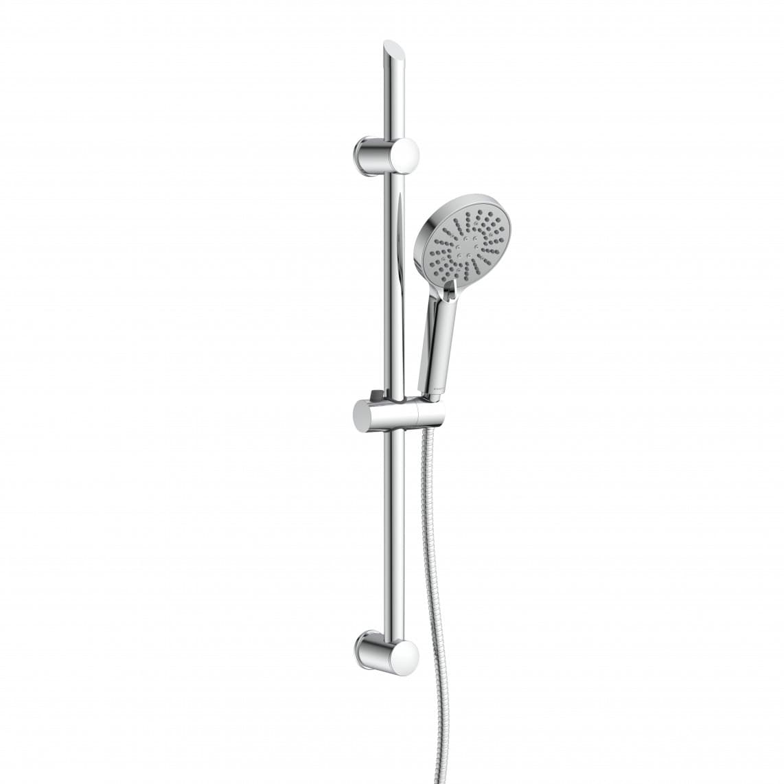 64841 Set barre de douche, chromé, à coller