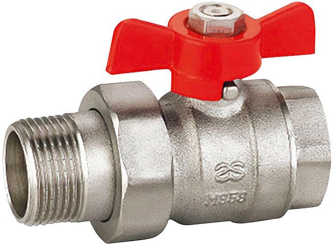 ROBINET A BILLE RACCORD 2-PIECES 4/4" MF