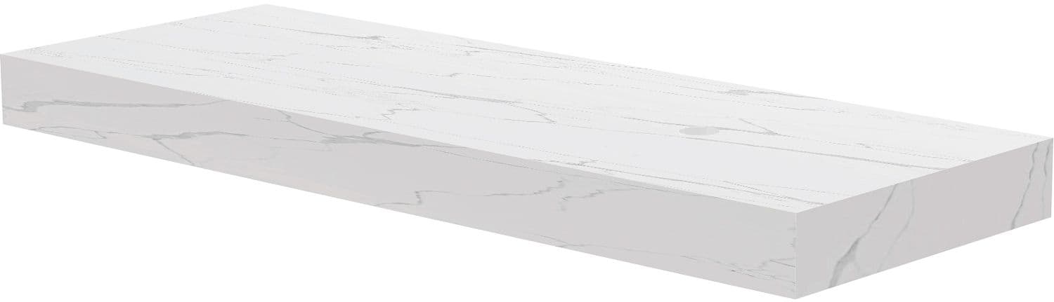 TABLET MARBRE CERAMIQUE PURO L140 H10 1VIDAGE DROITE WHITE CALACATTA