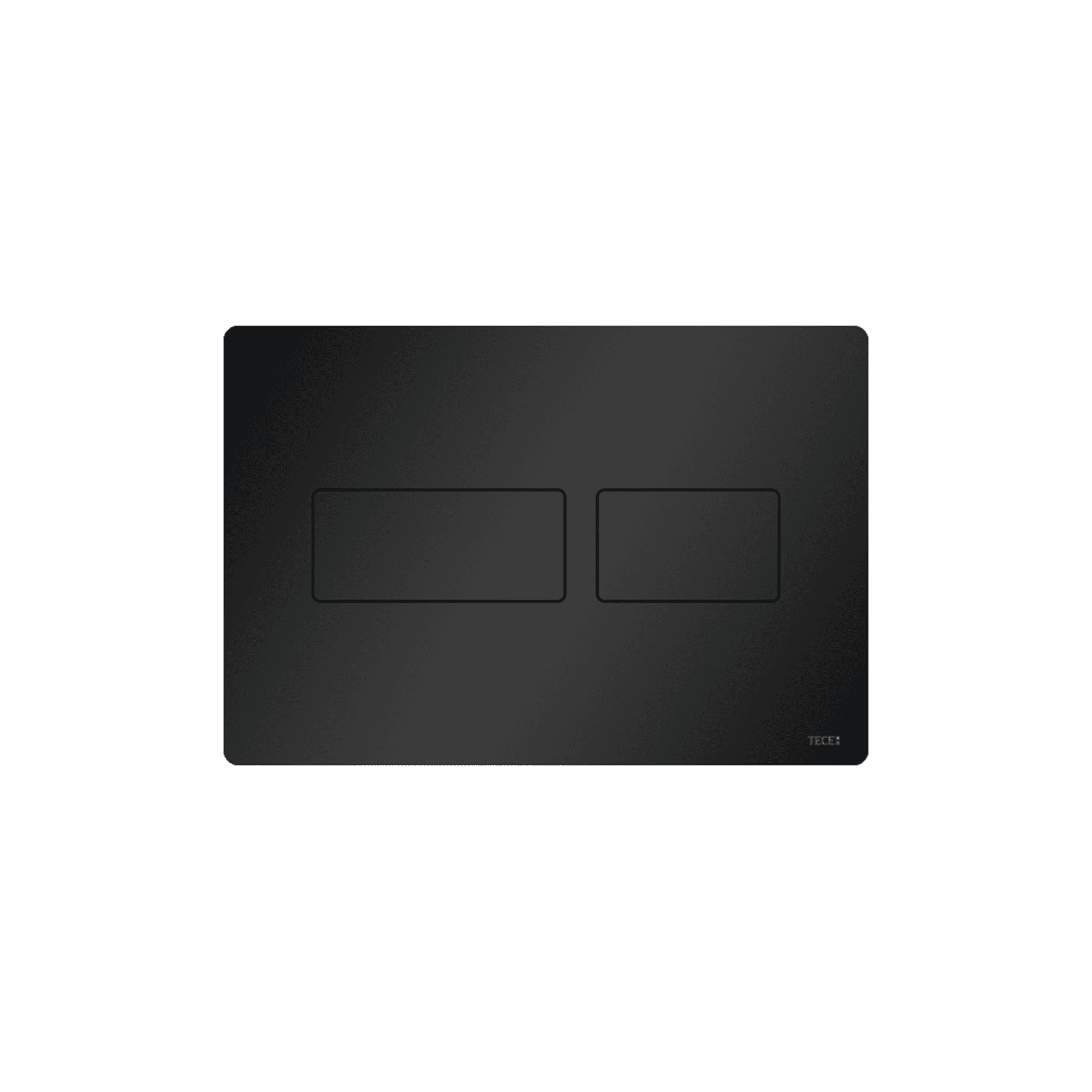 PLAQUE DE DÉCLENCHEMENT WC TECESOLID, DOUBLE TOUCHES, NOIR MAT