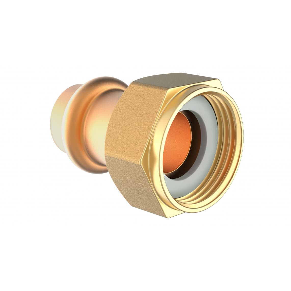 988628854 BR raccord de transition à serrer, vierge, 22 mm x 1" F, 1 manchon, (P4355)