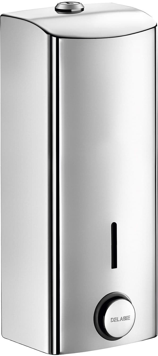 DISTRIBUTEUR SAVON MURAL DELABIE 1LITRE RVS BRILLANT