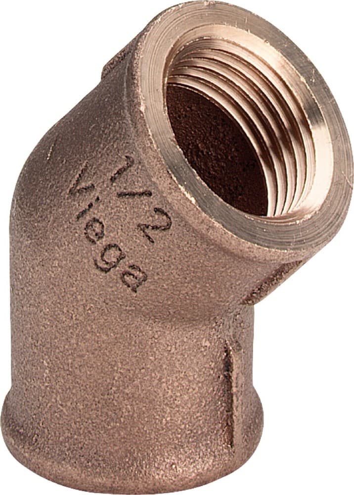 Viega coude 45° bronze 1/2"FF