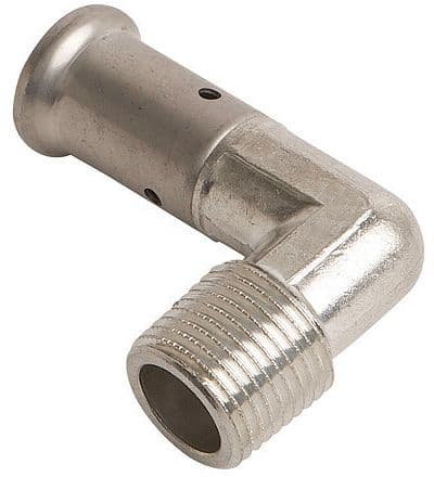 COUDE A SERTIR 16MM-1/2"M LAITON HENCO
