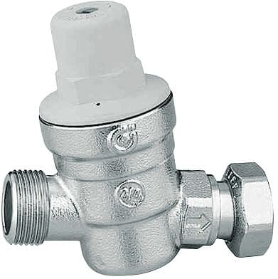 REGULATEUR PRESSION EAU 3/4" CHROME 1-6 BAR+ECROU LIBRE 3/4"F CALEFFI