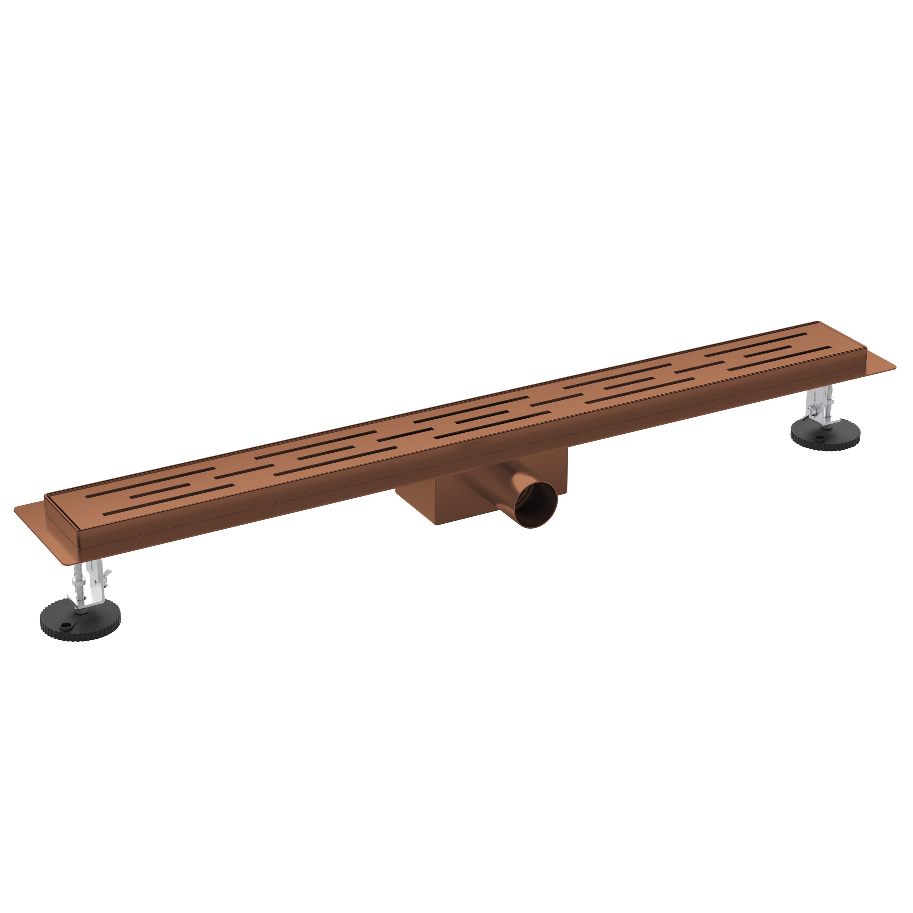 ALONI caniveau de douche – avec grille – complet – 80CM – cuivre brossé