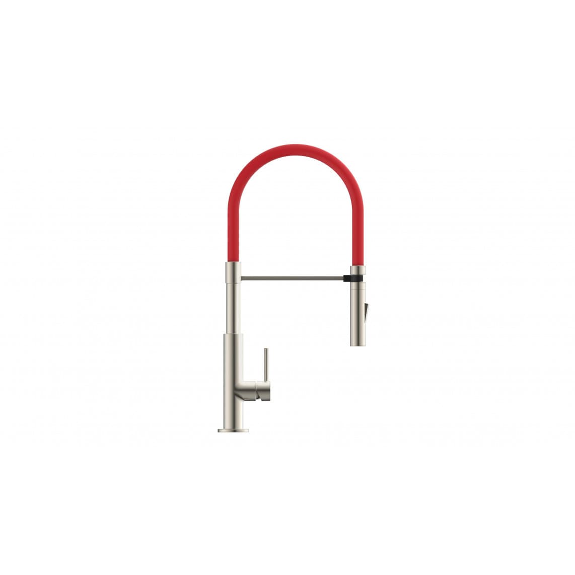 23138 DESIGN Mitigeur évier, Apparence Inox/noir, Apparence Inox/rouge, Apparence Inox/gris