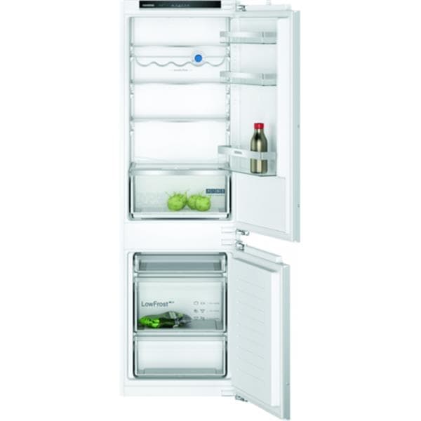 Réfrigérateur - intégrable IQ300 combi-bottom - 177,5cm LowFrost, classe E, 35dB, hyperFresh, Led di