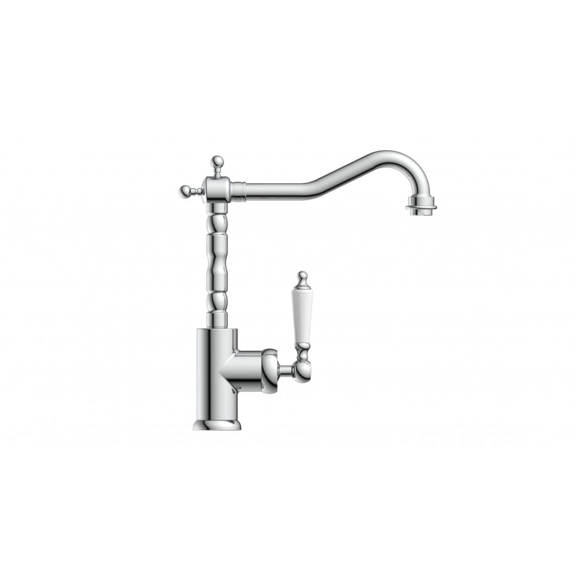 72500 OLD STYLE Mitigeur évier, chromé/blanc