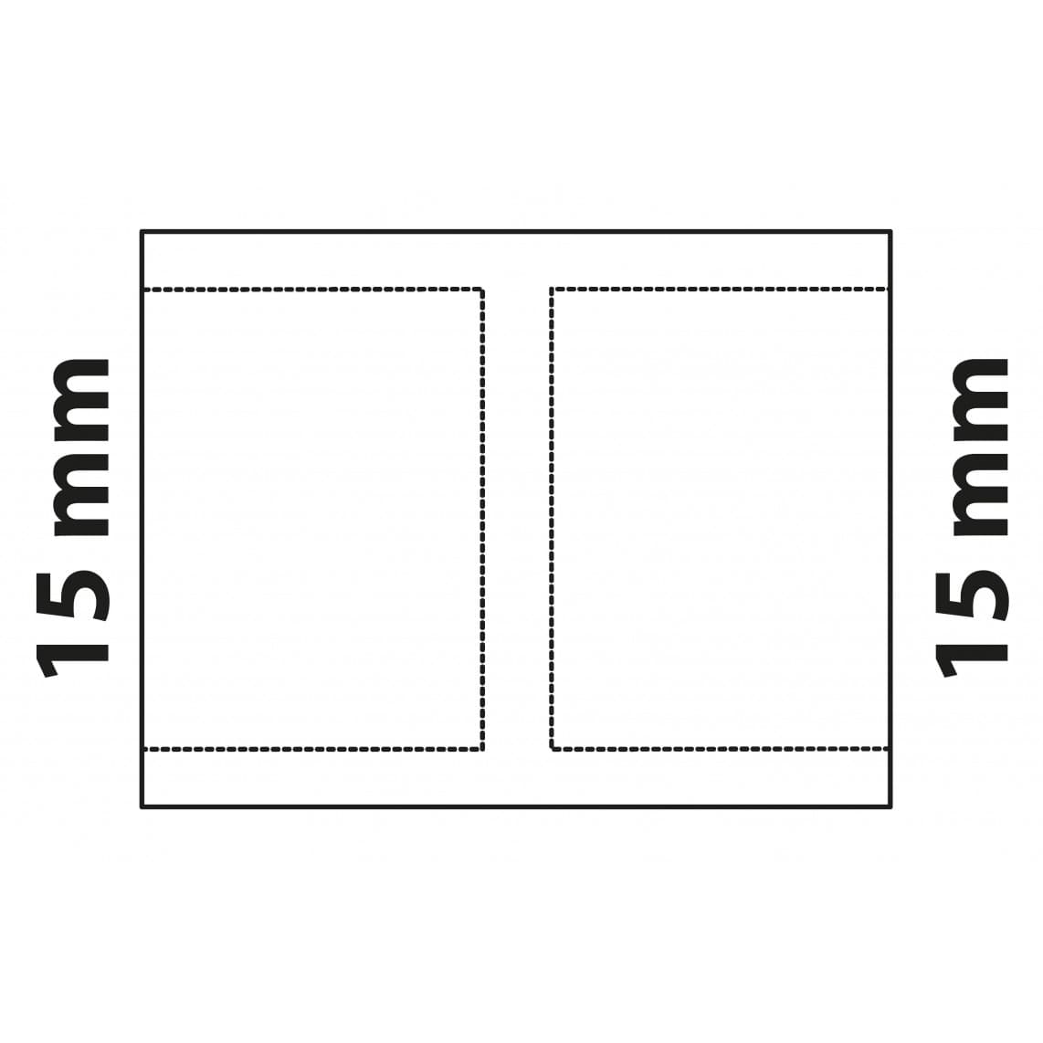 989093017 CU manchon double, vierge, 15 mm, 2 manchons, (5270)