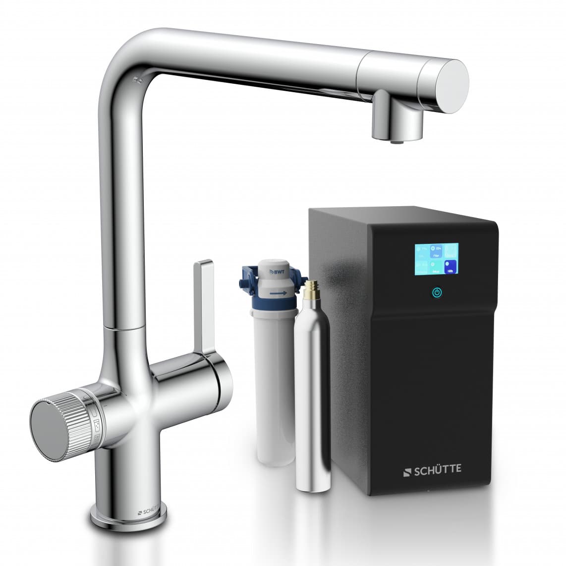 99900 AQUASTAR PREMIUM spoelwater mengkraan plus koel- en filtersysteem, chroom
