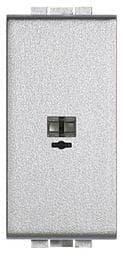 Prise haut parleur Light Tech 2 pôles / din / 1 module / à souder