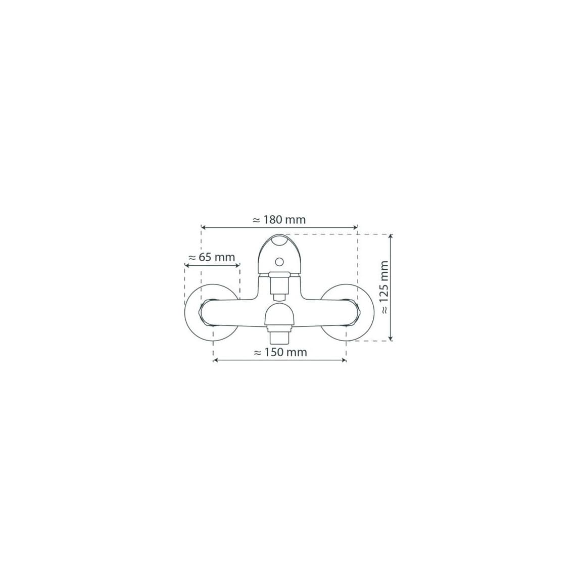 77130 MAGNA Mitigeur bain/douche, chromé