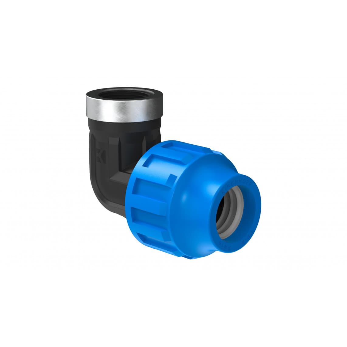 984846417 PP coude 90°, 32 mm x 3/4" F, raccord à serrer pour PEHD/socarex