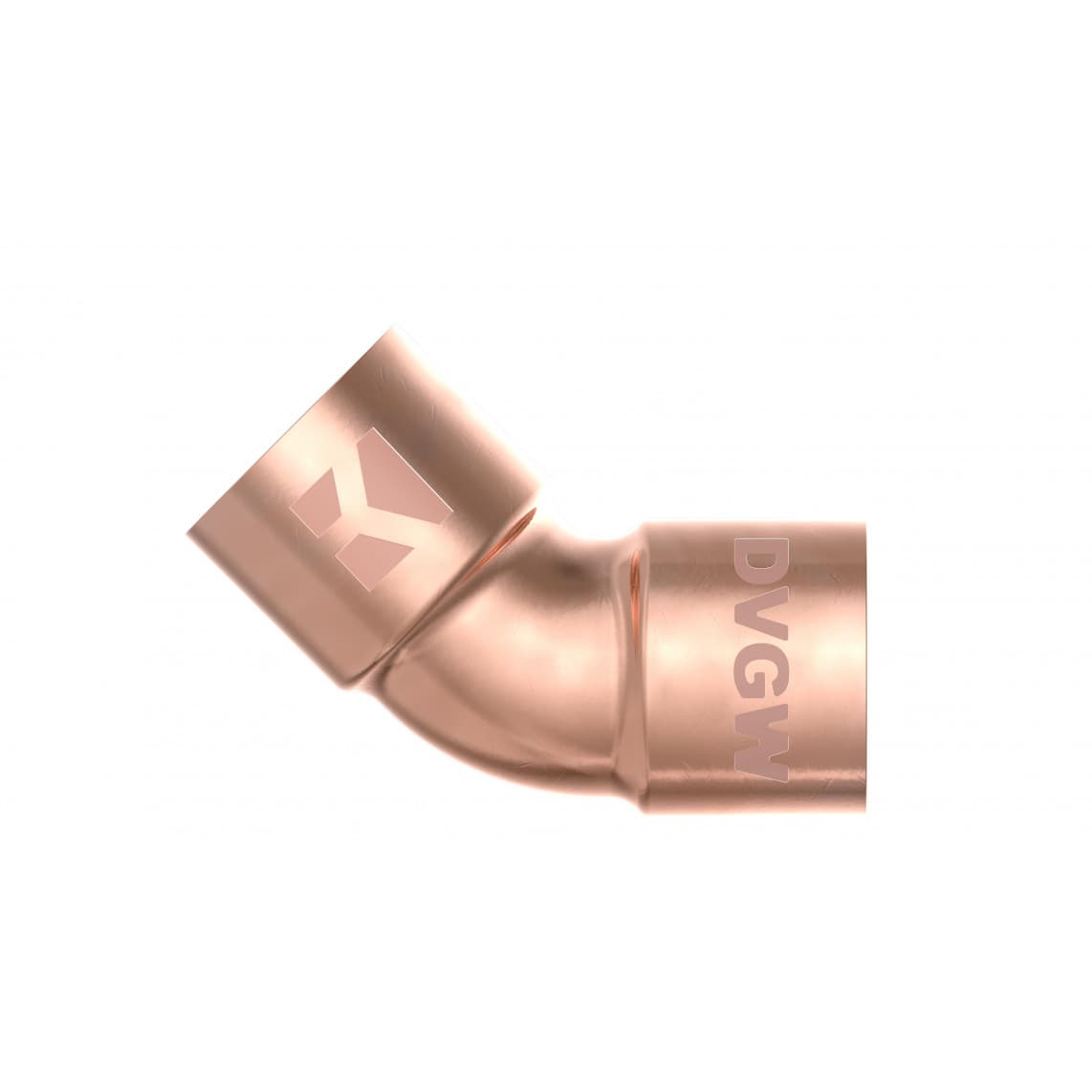 98911860 CU arc 45°, vierge, 18 mm, 2 manchons (5041) (10x)