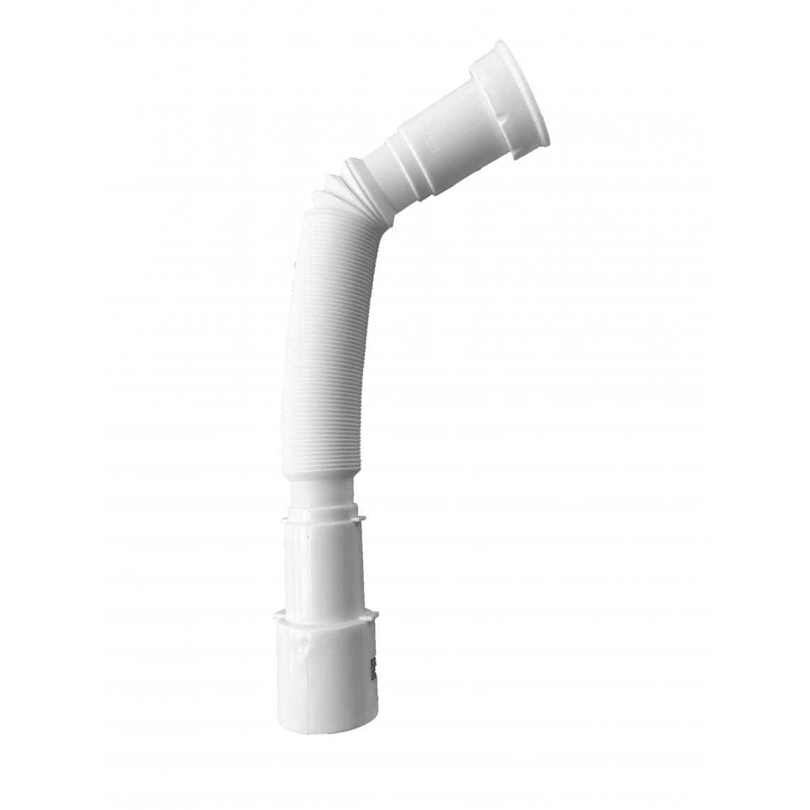98836948 KS Tube de raccordement Flex, blanc, 1 1/2" F x 40/50 mm, 340-900 mm