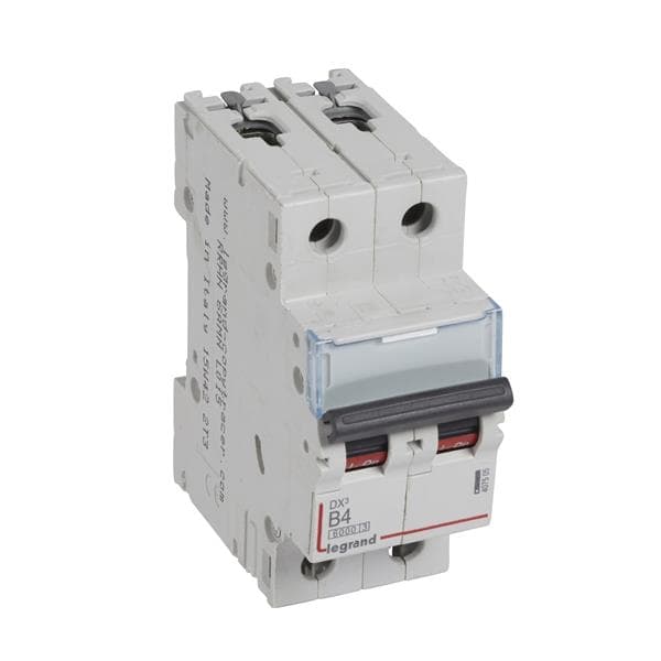 Disjoncteur DX³ 6000A / 10kA 2 pôles courbe B 04A 230 / 400V - 2 modules