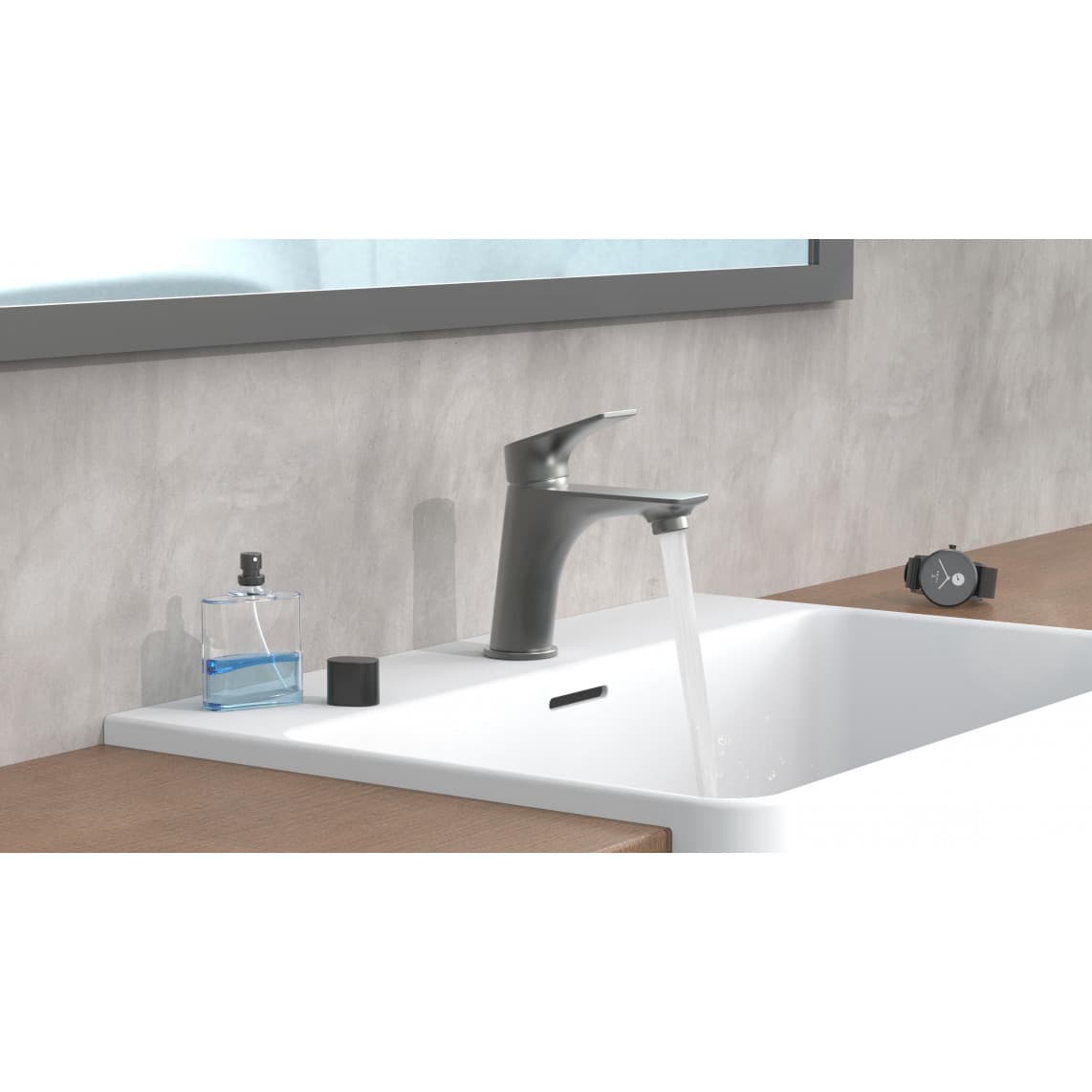 33212 BOSTON Mitigeur lavabo, graphite mat
