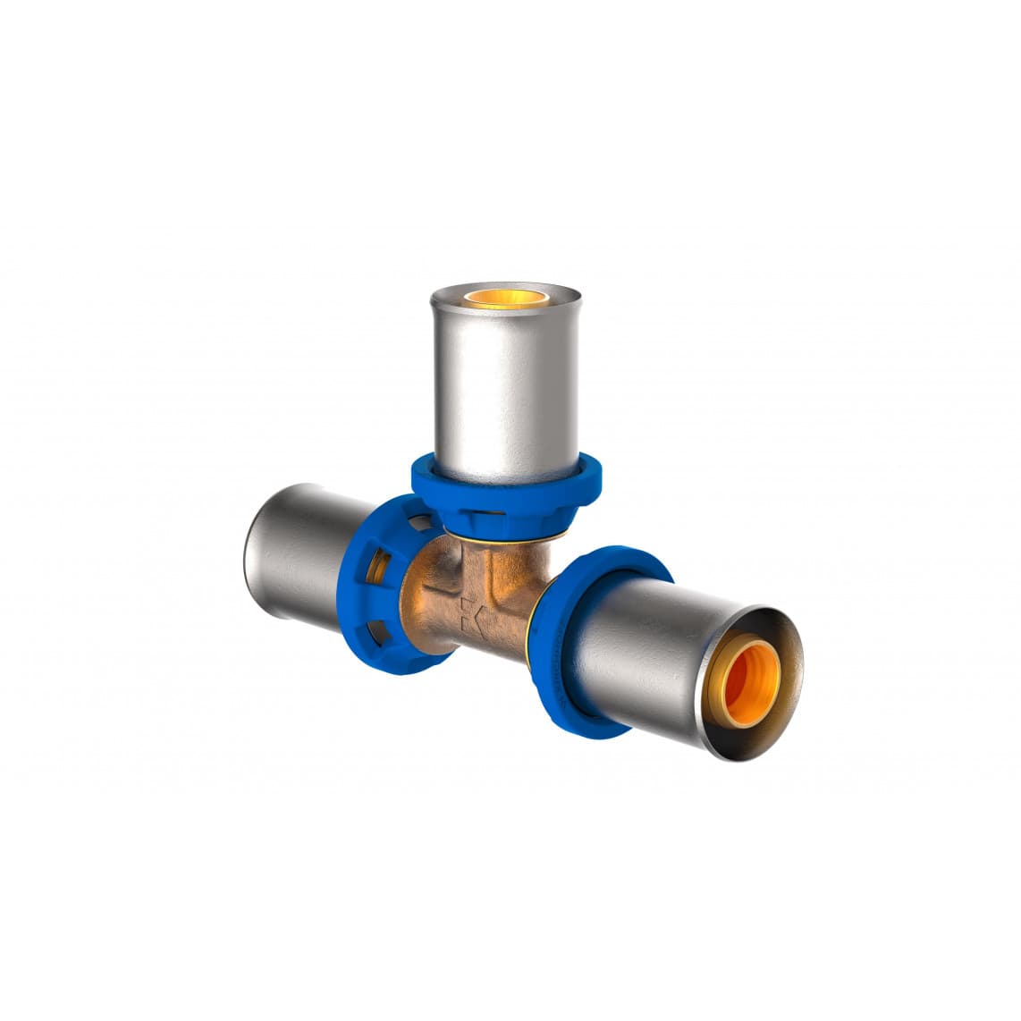 988717255 LT pièce en T, vierge, 20 mm, raccord à sertir pour tube multicouche