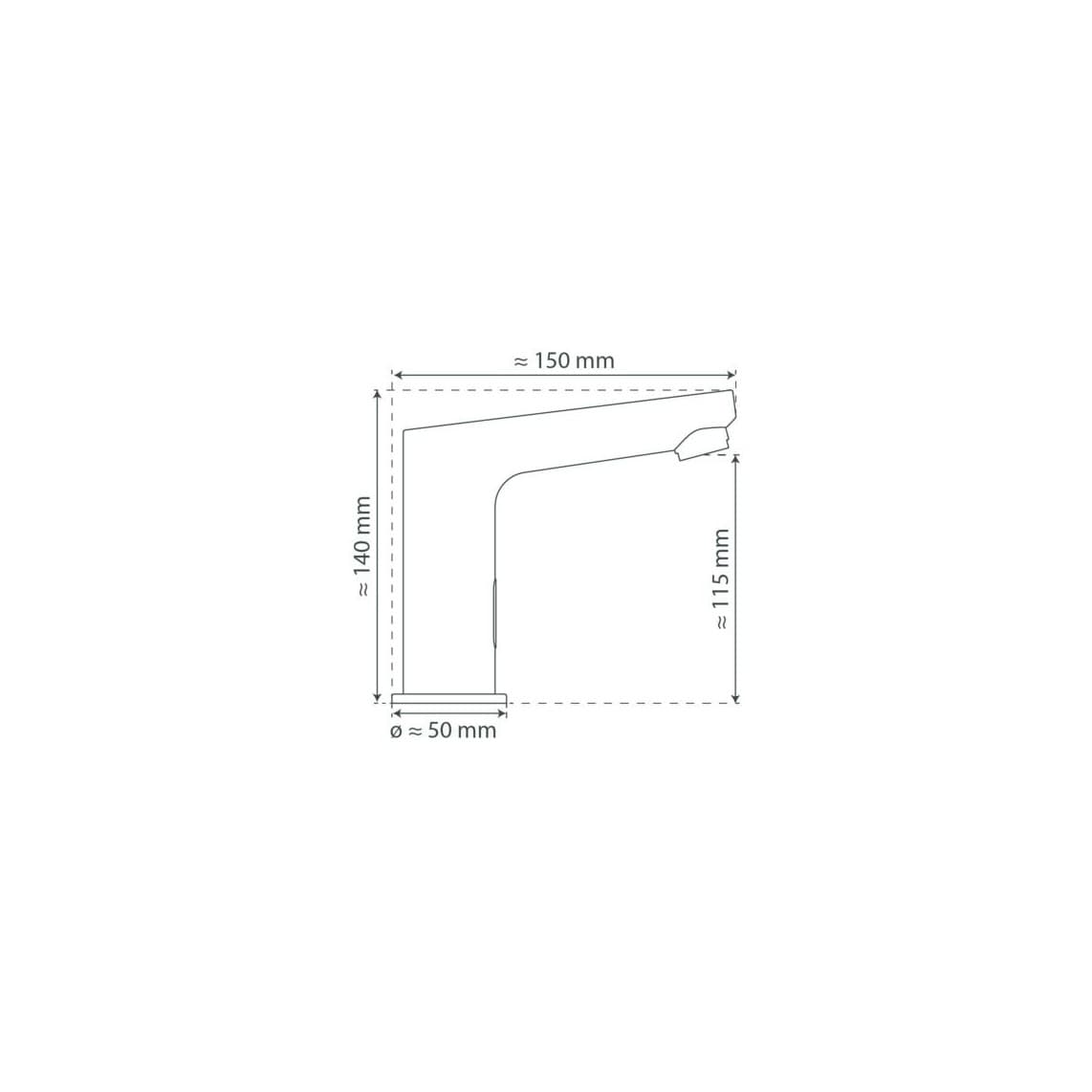 99100 VITAL Sensor wastafelkraan, chroom
