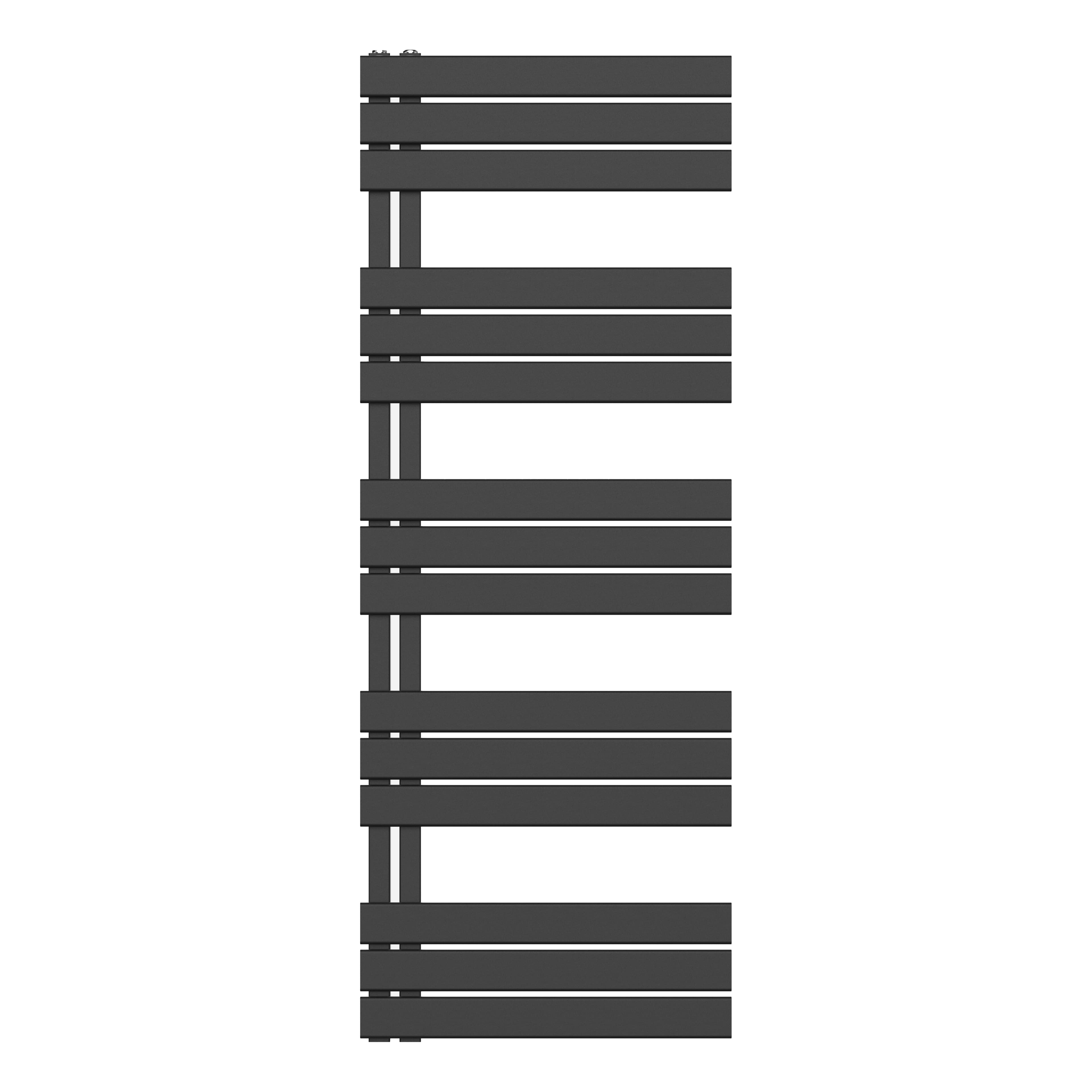 RADIATEUR SÈCHE-SERVIETTES RACCORDEMENT GAUCHE/COMB - NOIR 1600X600-864W
