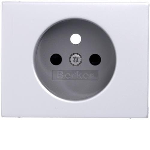 Sets de finition pour prise de courant avec terre Berker K.5 Alu