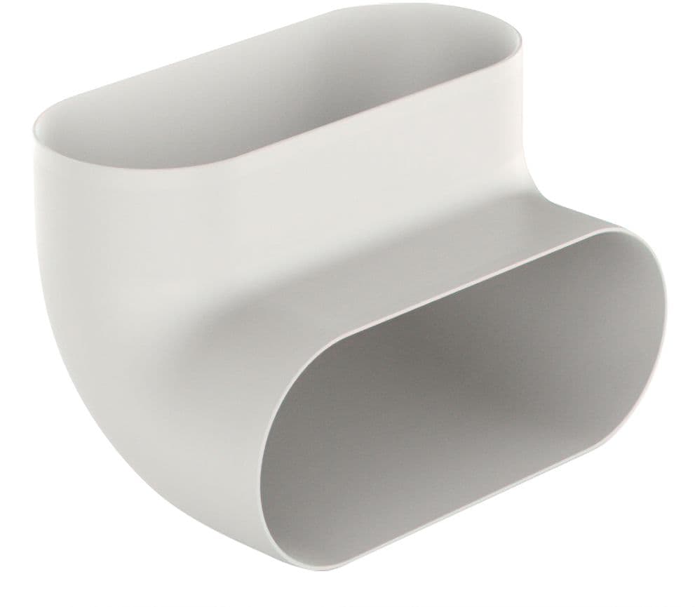 COUDE VERTICAL 90° OVAL DUCO