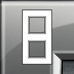 LivingLight - plaque rectangulaire 2 x 2 modules London fog