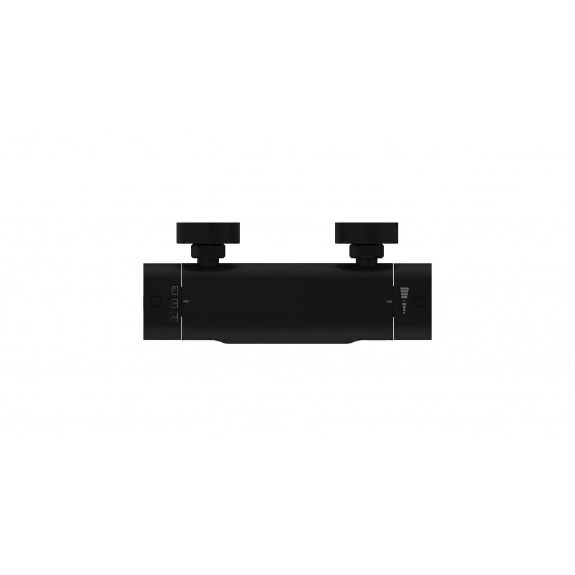 1330090B CARNEO Bathtub mixer, black matt, with waterfall spout