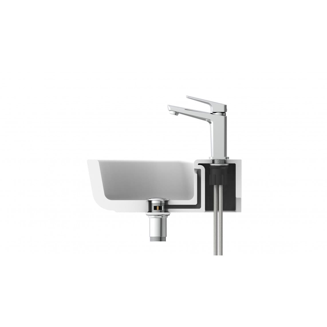 34010 RAVEN Mitigeur lavabo, chromé