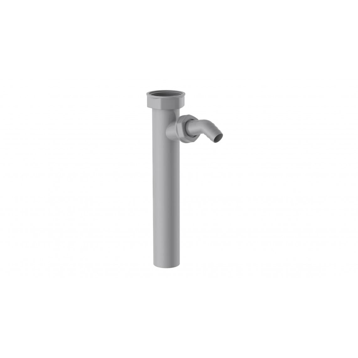98837349 ECO-SAVE KS tube plongeur, Gris, 1 1/2" F x 250 mm pour DN 40 mm siphon, Gris, avec 3/4" Raccordement de l'appareil