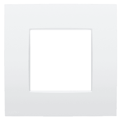 Plaque de recouvrement simple, couleur Niko Intense lunar white coated